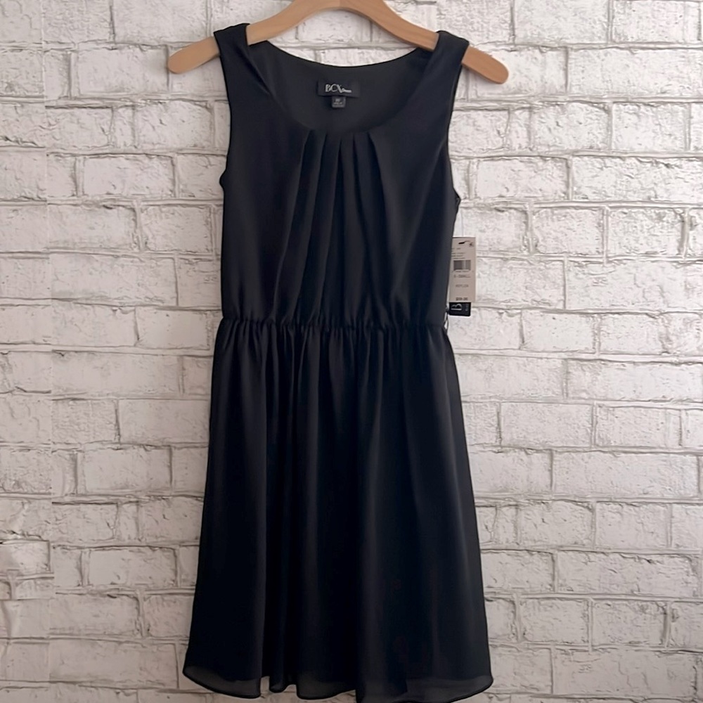 NWT BCX Sleeveless Black Dress Size XS